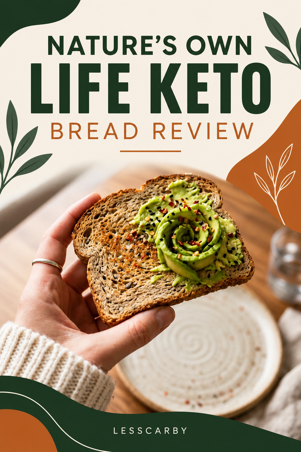 Nature’s Own Life Keto Bread review Pinterest graphic