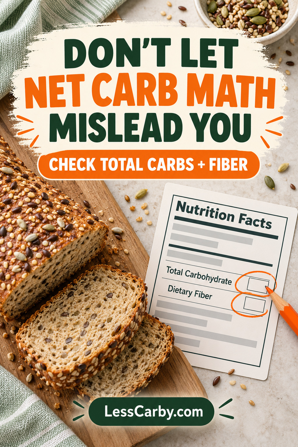 Don’t let net carb math mislead you — check total carbs and fiber