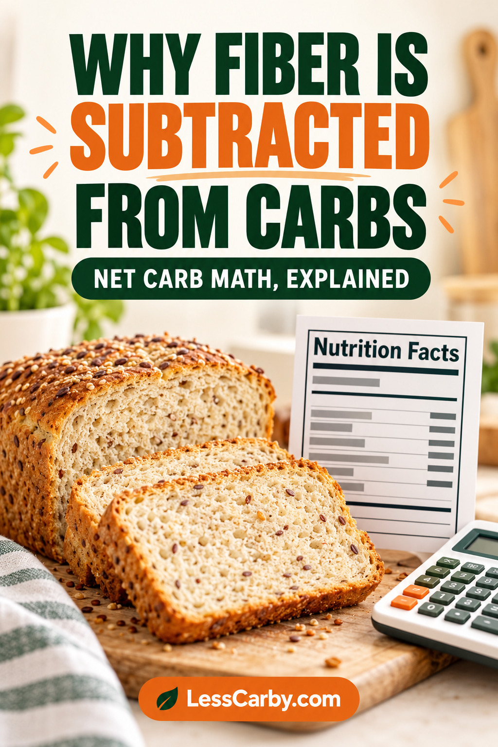 Why fiber is subtracted from carbs — net carb math explained
