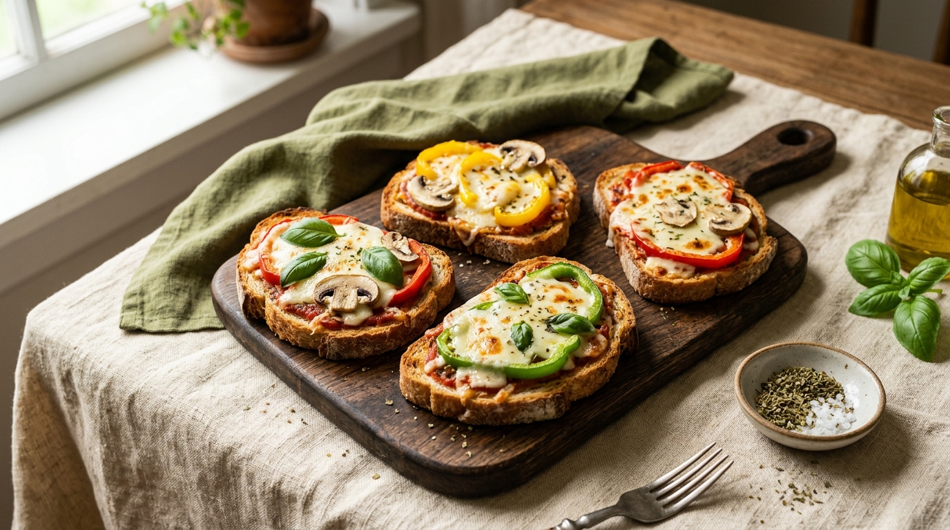 Low-Carb Bread Pizza: Easy Personal Pizzas
