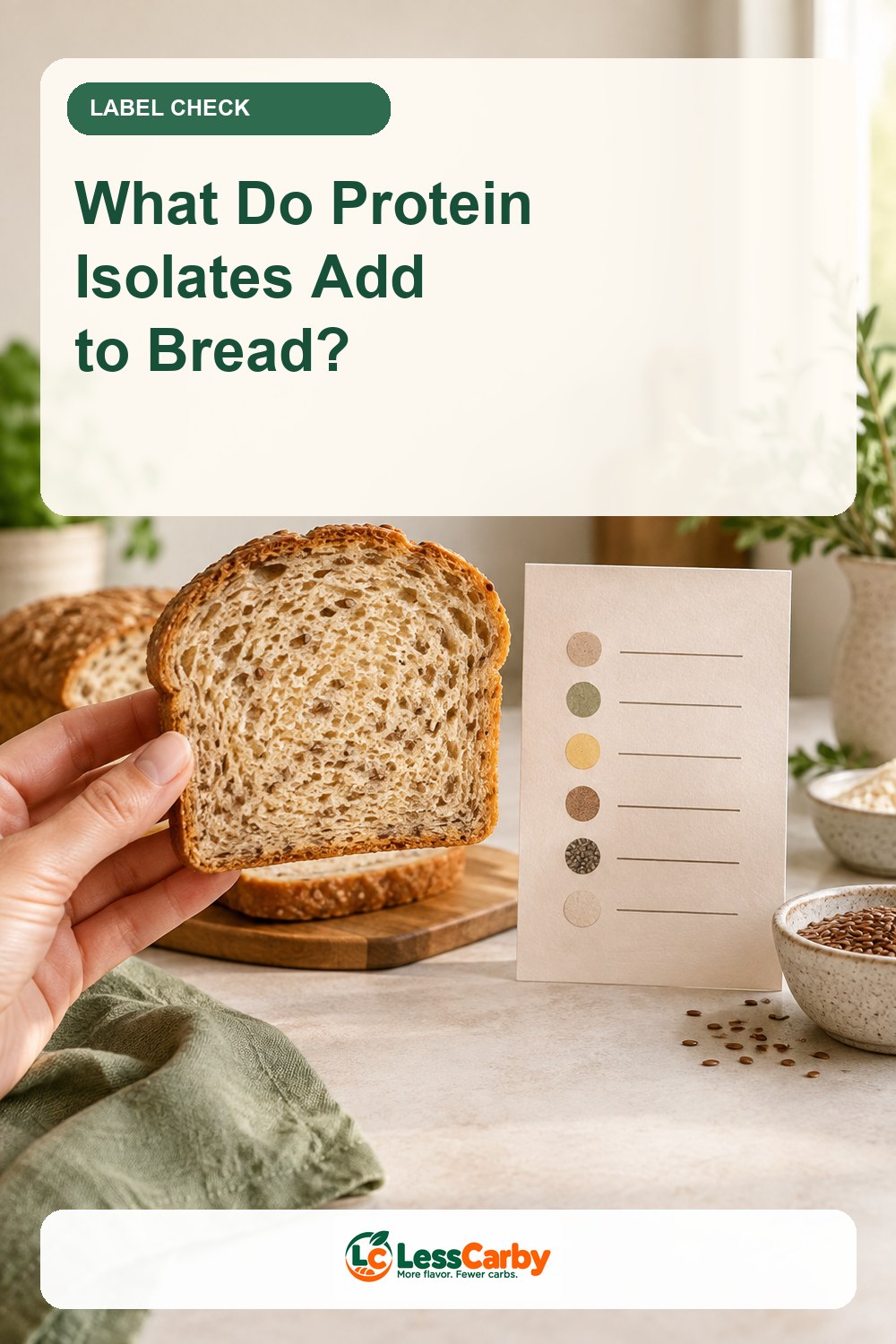 What do protein isolates add to bread?