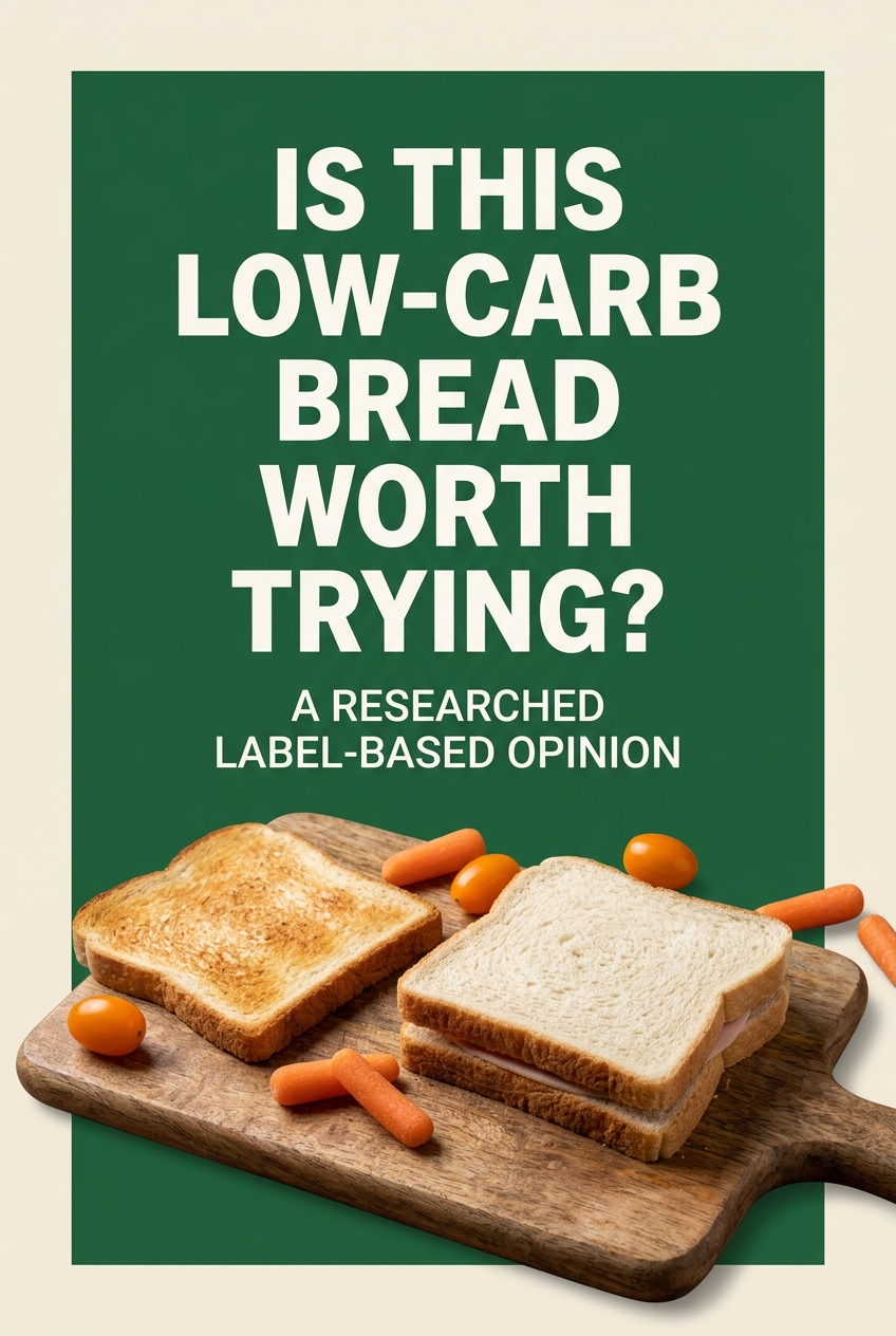 Pinterest graphic asking whether Aunt Millie’s Live Carb Smart bread is worth trying